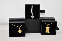 Fifteen items of assorted Haraves jewellery to include 5x silver and 5x gold Globes and 5x Jesus.