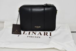 An as new Alinari Firenze Flavia crossbody bag in black.