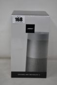 Boxed as new BOSE SoundLink Revolve II Portable Bluetooth Speaker - Luxe Silver.