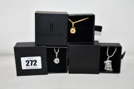 Fifteen items of assorted Haraves jewellery to include 10x Globes and 5x Jesus.