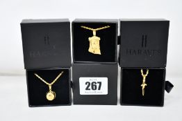 Fifteen items of assorted Haraves jewellery to include 5x Globes, 5x Dagger and 5x Jesus.