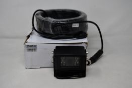 A boxed as new Capital Vision CCV087-02 120 Degree DC12V PAL Vehicle Camera and 20M Cable (Damaged