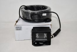 A boxed as new Capital Vision CCV087-02 120 Degree DC12V PAL Vehicle Camera and 20M Cable (Damaged