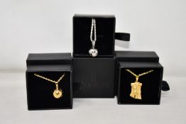 Fifteen items of assorted Haraves jewellery to include 5x silver and 5x gold Globes and 5x Jesus.