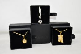 Fifteen items of assorted Haraves jewellery to include 5x silver and 5x gold Globes and 5x Jesus.