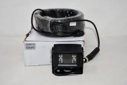 A boxed as new Capital Vision CCV087-02 120 Degree DC12V PAL Vehicle Camera and 20M Cable (Damaged