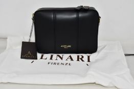 An as new Alinari Firenze Flavia crossbody bag in black.