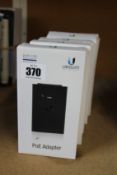 Five boxed as new Ubiquiti 24V (1A) PoE Adapters (EU Version).