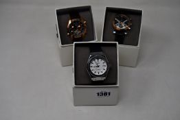 Three men's as new Vault automatic watches.