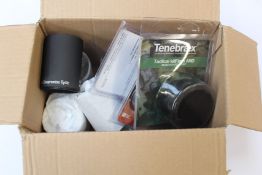 A quantity of as new Tenebraex/ZCO rifle accessories to include killFlash ARD, tactical covers and