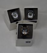 Three men's as new Vault automatic watches.