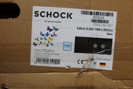 A Schock Lithos D-200 kitchen sink in black (1160 x 500mm).