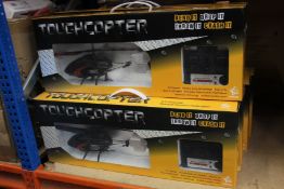 Six boxed as new Gyroscope Tough-Copter RC helicopters.