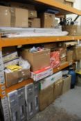 A large quantity of miscellaneous mainly electrical/plumbing related items.