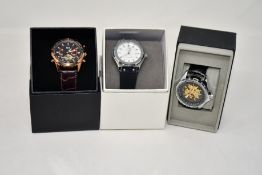 Three men's as new Vault automatic watches.