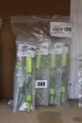 Ten as new OneUp EDC V2 Threadless Tool Carriers in green.