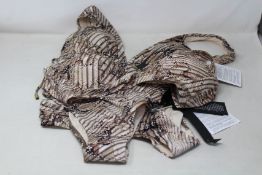 As new Jets swimwear; an Awakening plunge one-piece (UK 12), Awakening underwire bikini top (UK