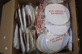 A quantity of Christmas themed bowl covers (Approximately 60 items).
