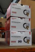 Five boxed as new Honeywell V4073 Motorised Valves (3 Port Mid-position).