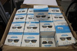 Sixty four boxes of 100 Mosslian Anti-Fog Glasses Wipes.