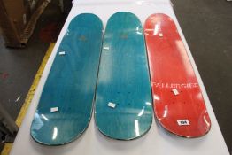 Three as new Palace skateboard decks to include: 1x Pallergies deck and 2x Charlie Birch decks.
