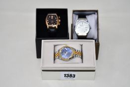 Three men's as new Vault automatic watches.