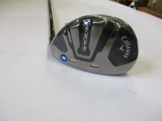 An as new Callaway Rogue ST 3 MAX fairway wood 3 with mitsubishi chemical shaft (Right-handed).