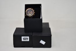 Four men's as new Vault automatic watches.