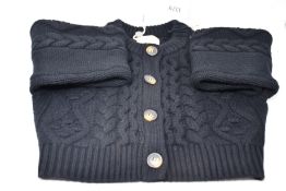 A women's as new LouLou Studio cardigan in black (M).