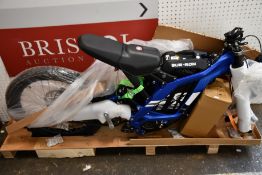An as new Sur-Ron Light Bee X electric off road bike. Specifications; Speed 15 and 31 mph, power 7