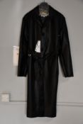 An as new Maison Margiela 6 faux leather coat in black (TG 38 - RRP €990).
