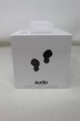 Three boxed as new Sudio Niva true wireless earphones.