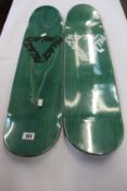 Two as new Palace K9 skateboard decks.