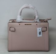 An as new Michael Kors Rayne satchel in powder blush.