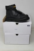 Two pairs of as new Caterpillar Reignite boots in black (UK 8 - Salesman samples but unworn).