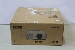 A boxed Epson Home Projector EH-TW7100 (Model Number H959B).