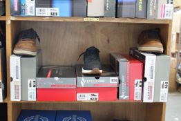 Five pairs of assorted as new Skechers footwear.