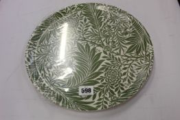 Four as new V&A Museum Larkspur Trays (Round - 38cm Diameter).