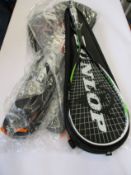 Ten as new Dunlop Ninja Biotec X-Lite Squash Rackets.