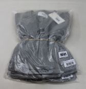 Three as new Ami Alexander Mattiussi T-shirts in heather grey (L).