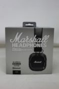 A boxed as new Marshall Major 2 Bluetooth headphones.