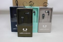 Fourteen boxed as new Fresh and rebel lace earbuds.