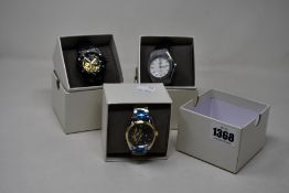 Three men's as new Vault automatic watches.