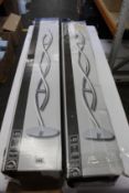Two Paul Neuhaus LED floor lamps (NOTE: Items has not been assembled and may be incomplete,