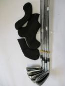 Four as new Ping G425 irons with Dynamic Gold 105 shafts and arccos caddie (Irons 5, 6, 7 and 8) (