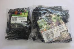 A large quantity of as new Garden-X AquaPEG (50 pack) and WirePEG (100 pack), approximately 45 packs