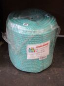 An as new Ocean Polysteel Rope in green (18mm x 220m).