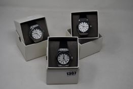 Three men's as new Vault automatic watches.