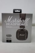A boxed as new Marshall Major 2 Bluetooth headphones.
