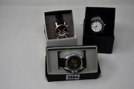 Three men's as new Vault automatic watches.